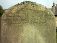 Sarah Faill, Elsdon. Reverse of William Faill of East Nook